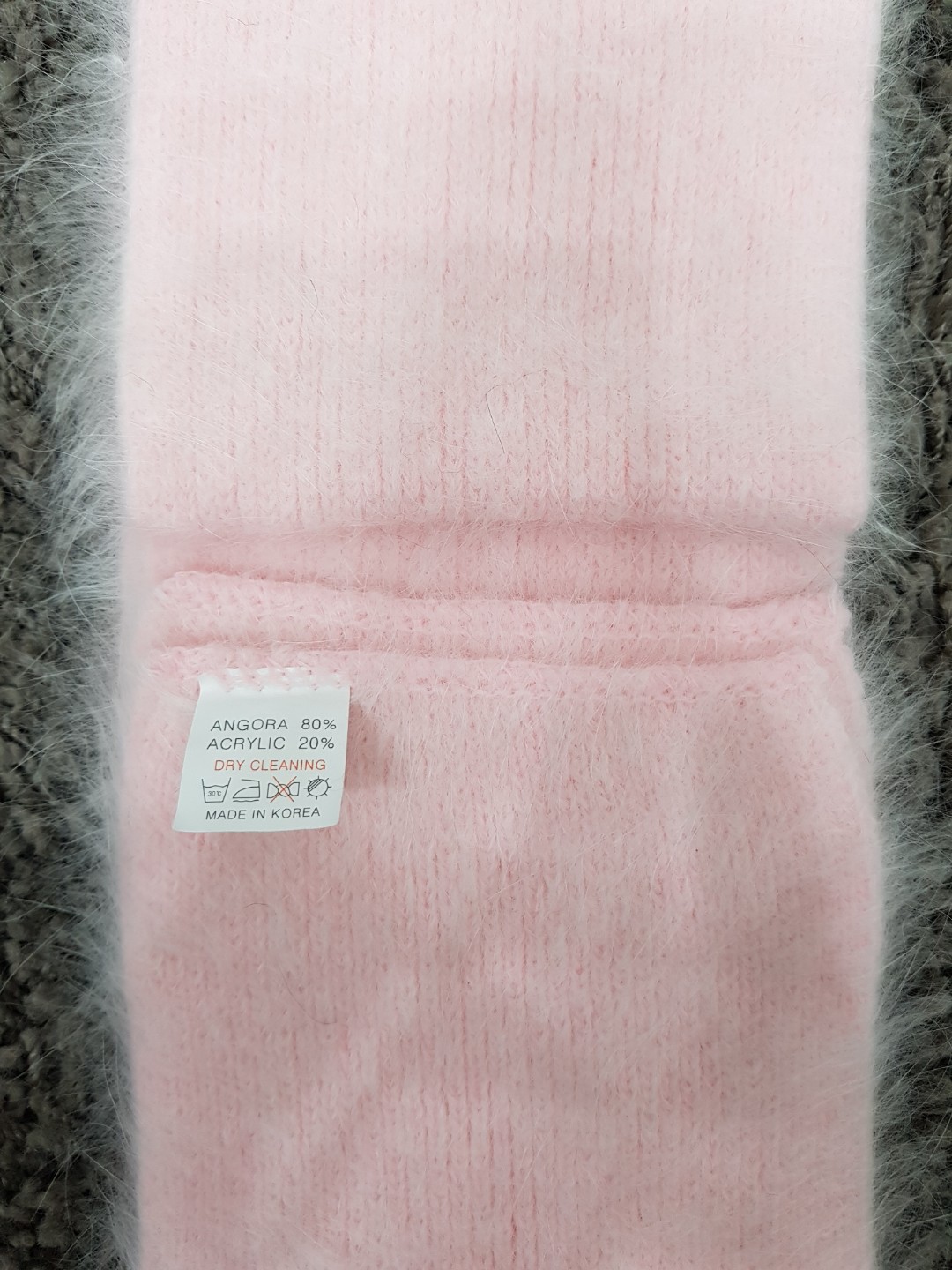 Angora muffler woman Fall winter coordination 2017