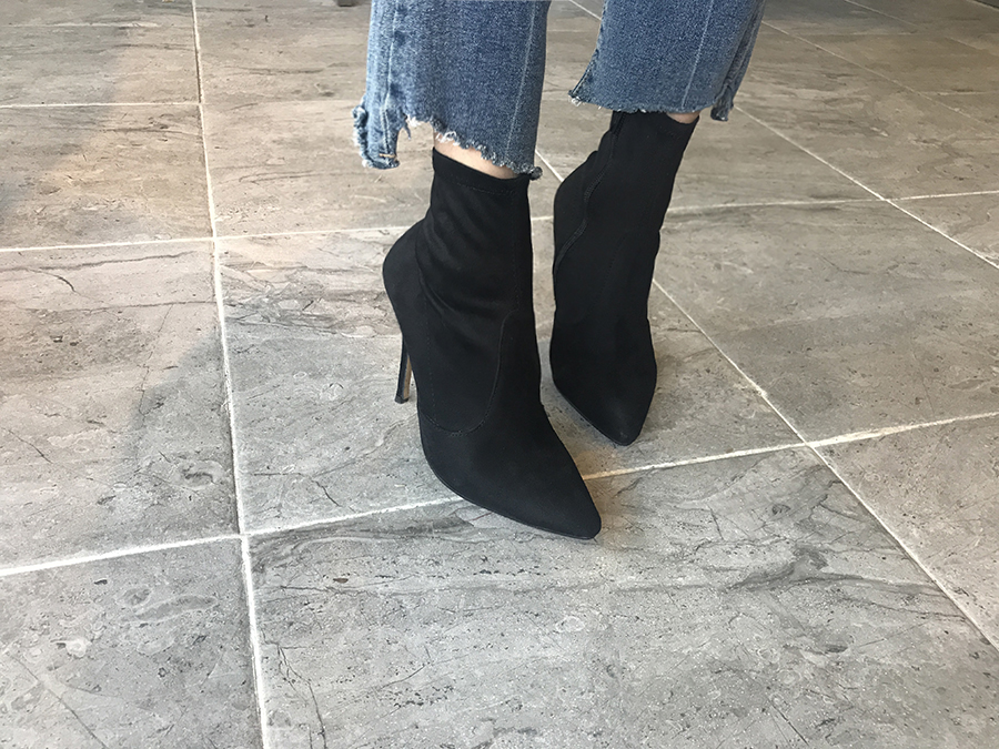 Suede Angle Boots Women Coordination Women Pointy 