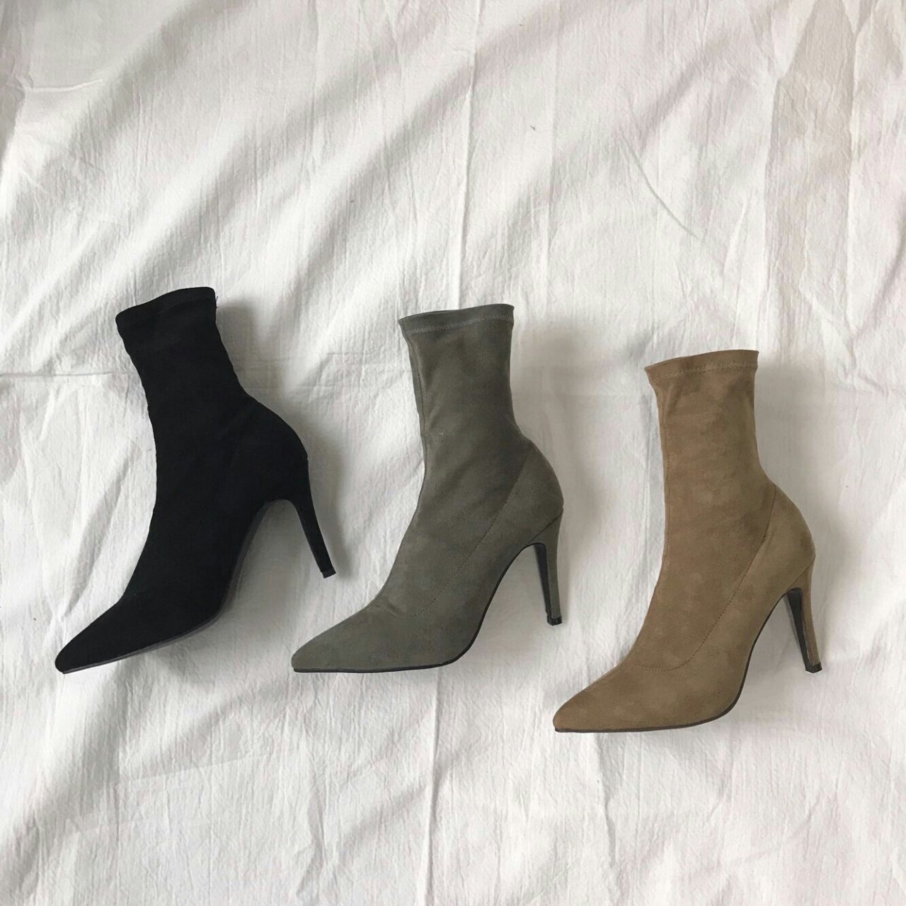 Span Suede Angle Stern Boots Casina Ankle Sax
