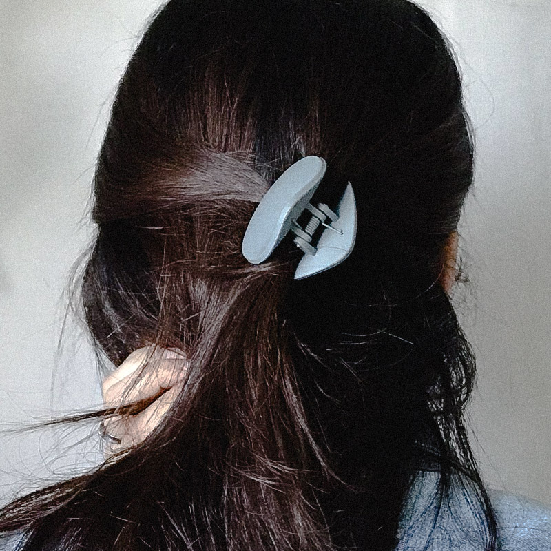 Hair Accessories Matt Gray Acrylic Base Triangle T