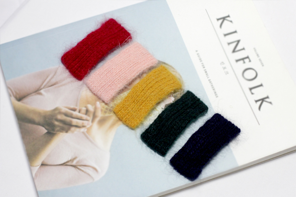 Hair Accessories Angora Knit Tin Pin 10color Point