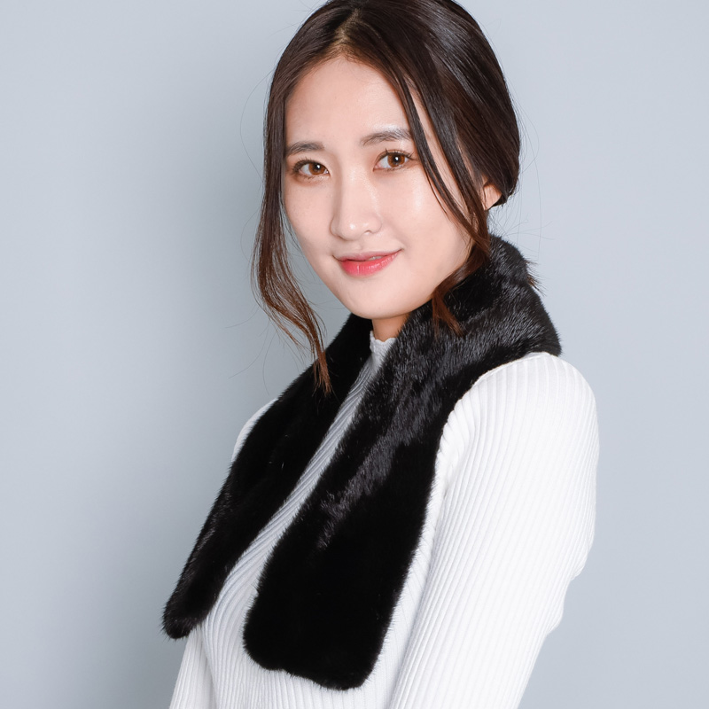 Tong Mink Shawl YSAB101 Muffler Warmer Fur Nining 