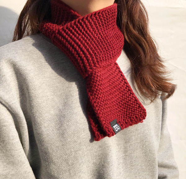 Petite muffler man shawl woman couple