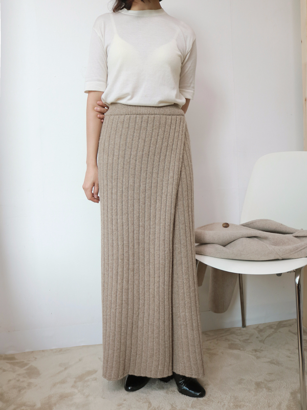 Golgi knit long skirt 2color top