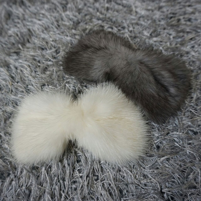 Hair Accessories Real Mink Hairpin 3color Winter D