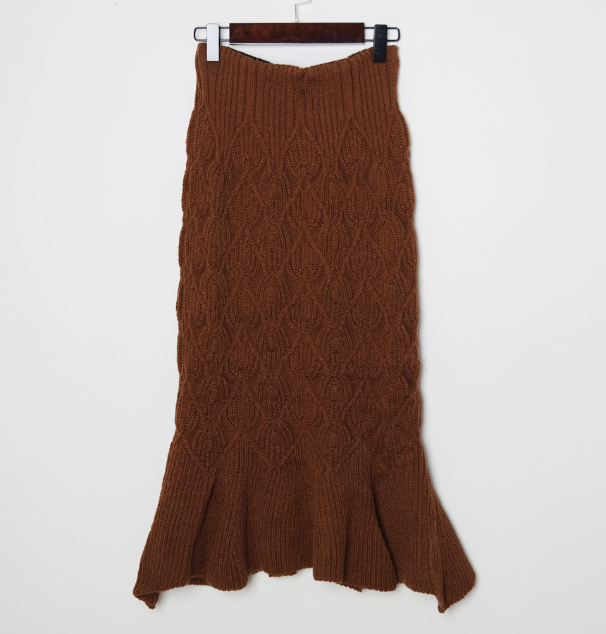 Mermaid Banding Knit Skirt Rong Chimette Coordinat
