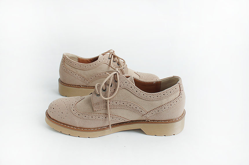 Man Suede Casual Wingtip Shoe Suit Male 30s