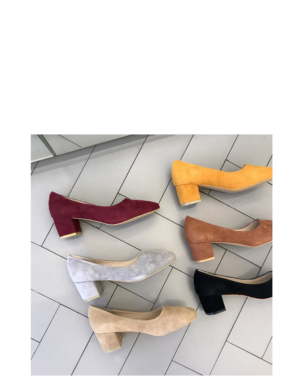 Sheepskin Midhill Pumps 6cm Shoes Simple