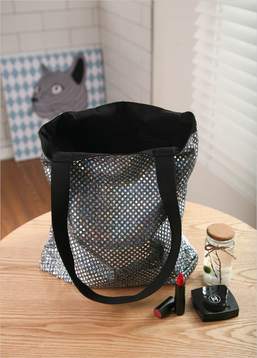 Blinking sequins Eco-back bag Unique striking shou