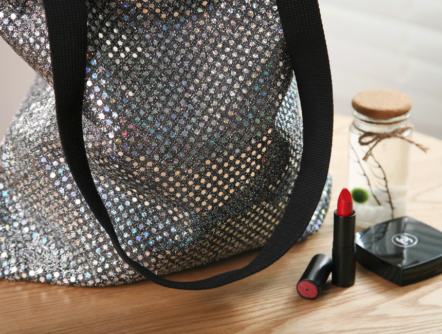 Blinking sequins Eco-back bag Unique striking shou
