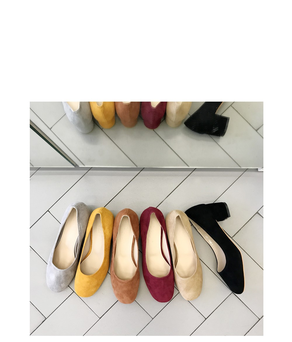 Sheepskin Midhill Pumps 6cm Shoes Simple