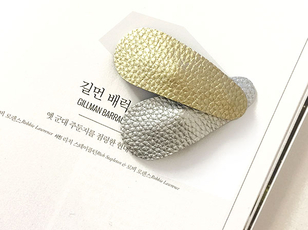 Hair Accessories Leather pearl pin L size DIY leat