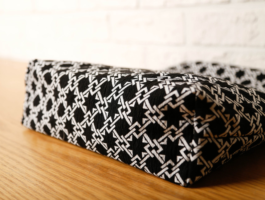 Black and white canvas Eco-bag Unique item Unsurel