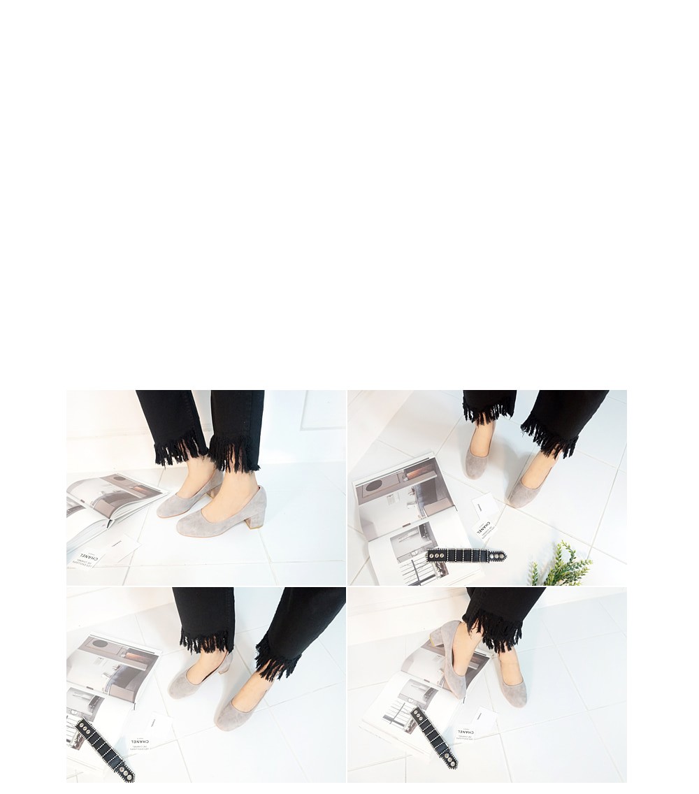 Sheepskin Midhill Pumps 6cm Shoes Simple