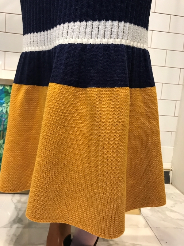 Knit three-color long skirt 2COL slim clean skinny