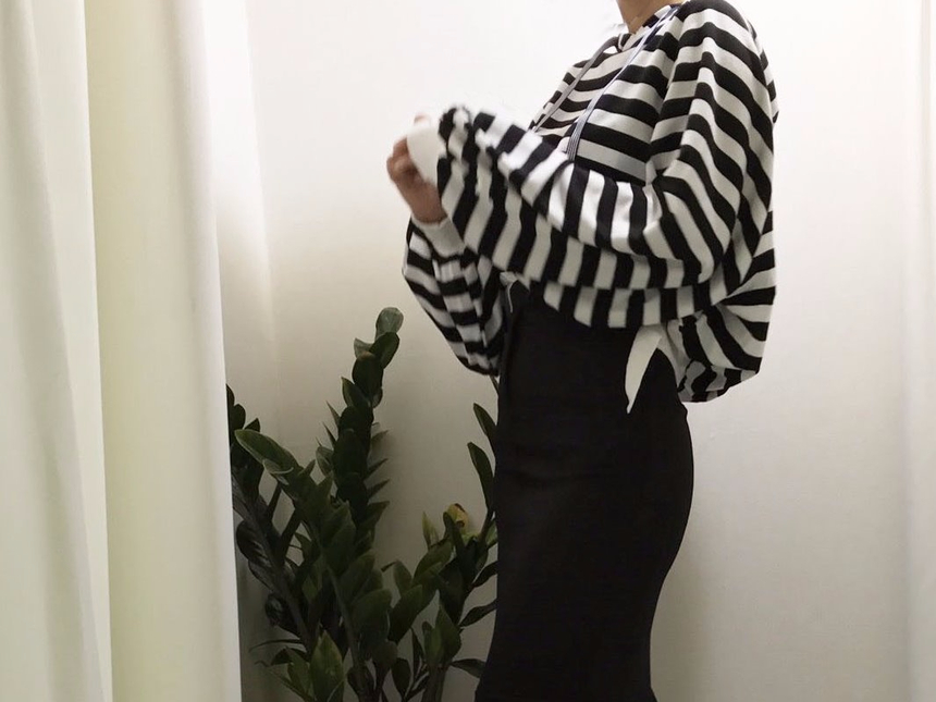 High-waisted Mermaid Skirt Autumn Long Tiered Long