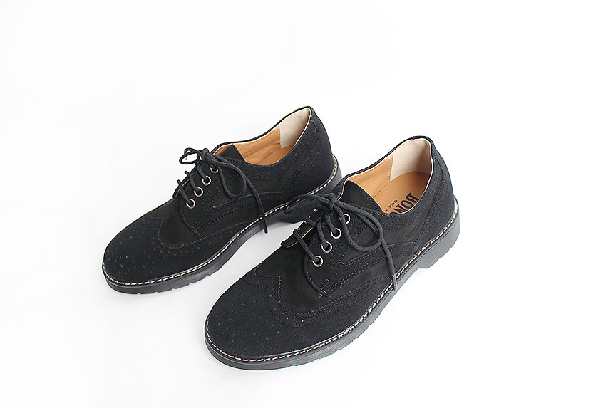 Man Suede Casual Wingtip Shoe Suit Male 30s