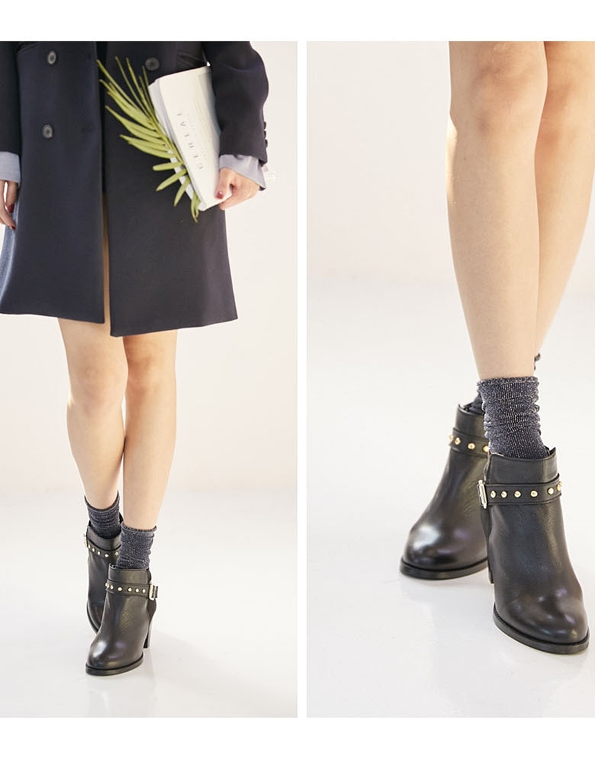 Women's Fall Cowhide Suede Zipper Middle Tongue