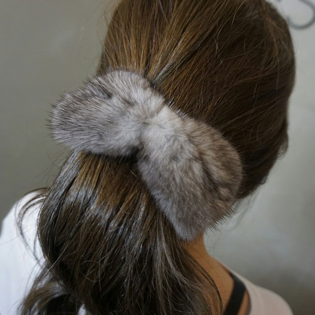 Hair Accessories Real Mink Hairpin 3color Winter D