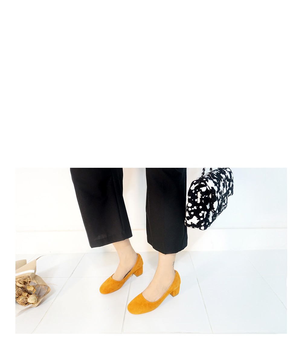 Sheepskin Midhill Pumps 6cm Shoes Simple