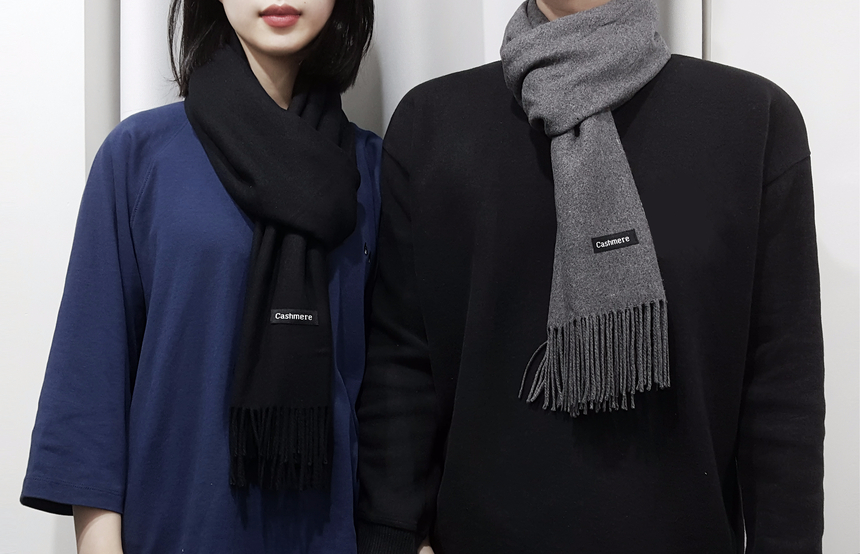 Unisex cashmere muffler 6col Couple shawl Winter g