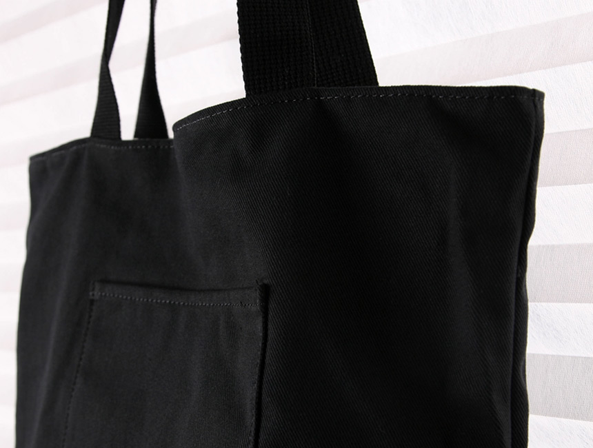 Black and white canvas Eco-bag Unique item Unsurel