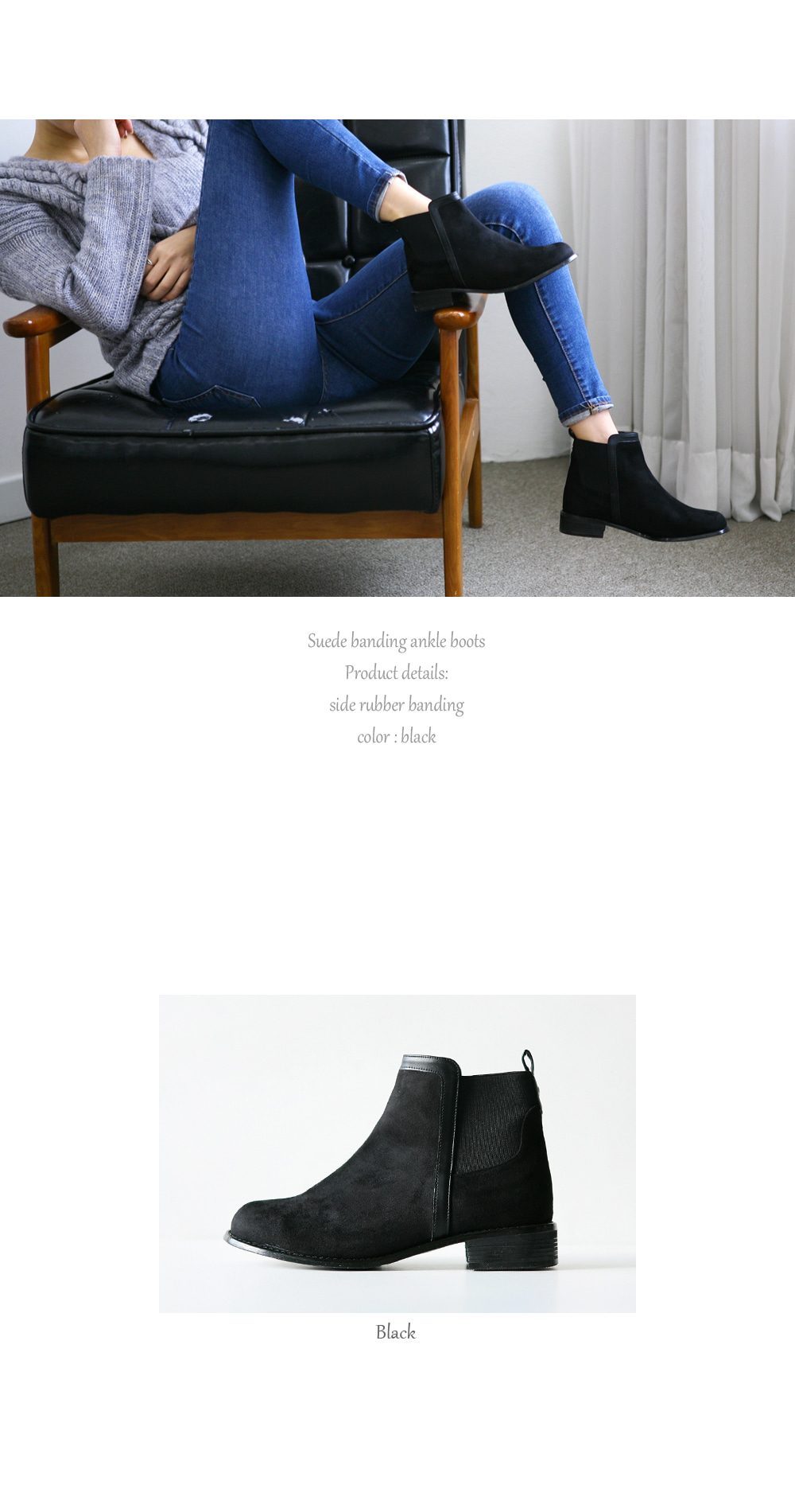 Suede Bending Angle Boots 3cm Ankle 3cm Women in t