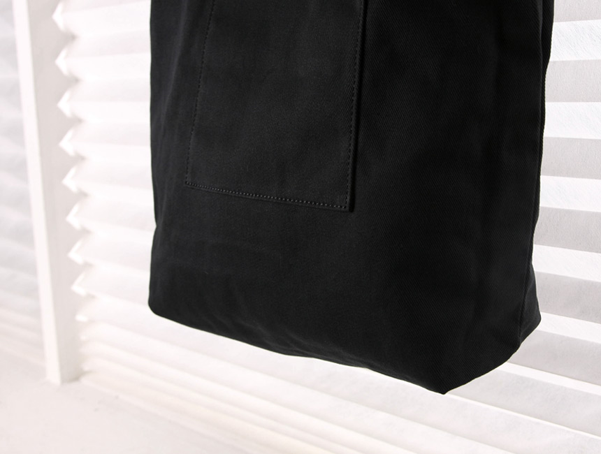 Black and white canvas Eco-bag Unique item Unsurel