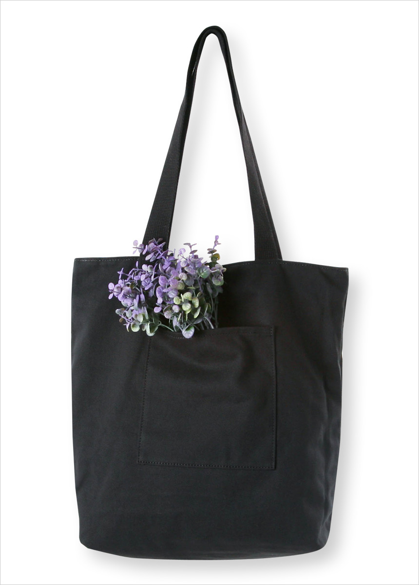 Black and white canvas Eco-bag Unique item Unsurel
