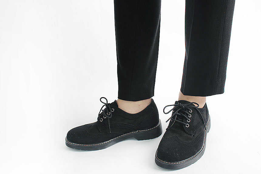 Man Suede Casual Wingtip Shoe Suit Male 30s