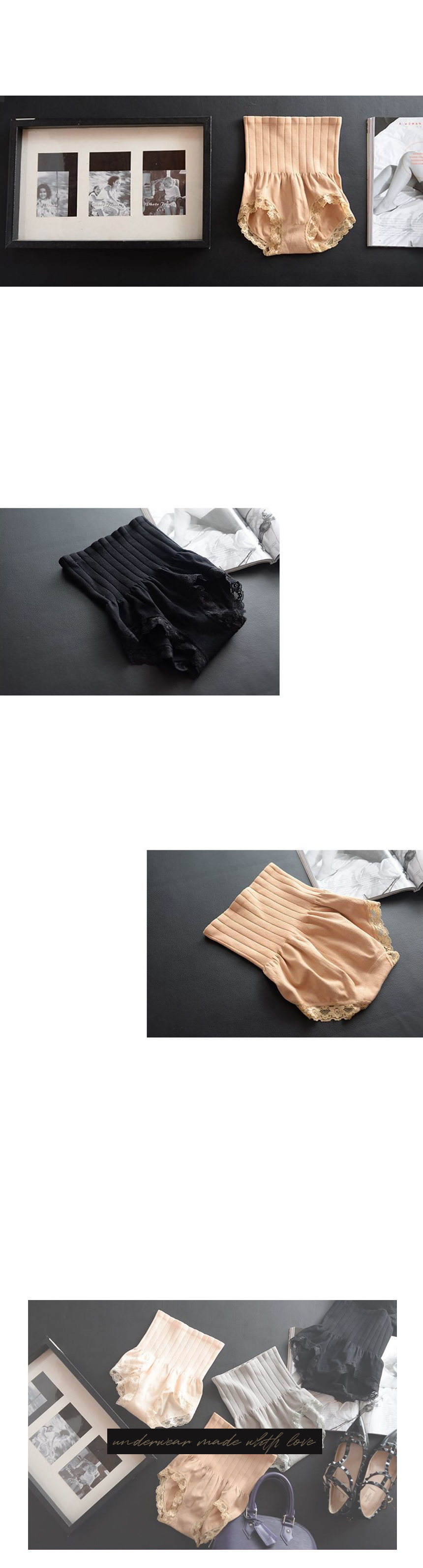 High-waisted toe panty panties Calm hip-hop waistl