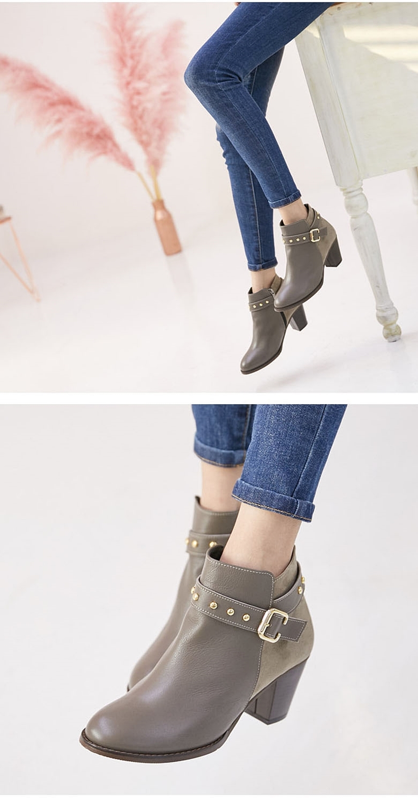 Women's Fall Cowhide Suede Zipper Middle Tongue