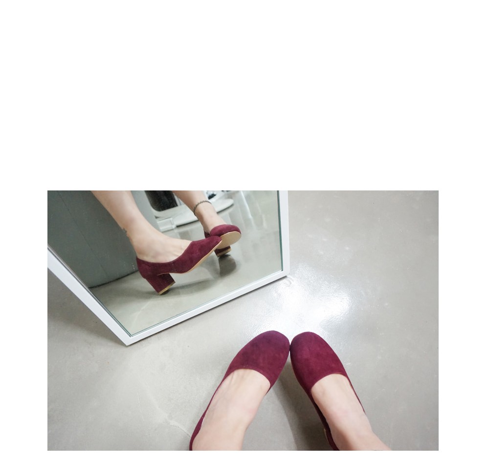 Sheepskin Midhill Pumps 6cm Shoes Simple