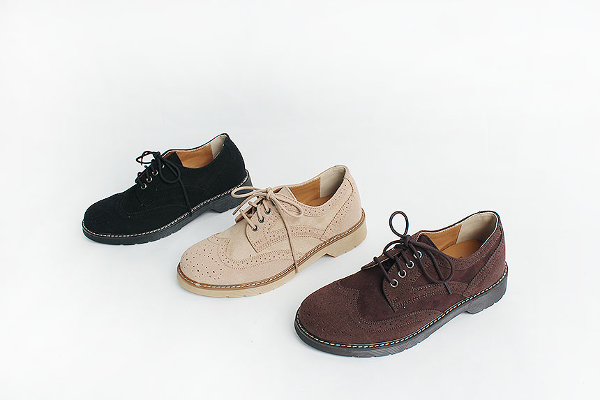 Man Suede Casual Wingtip Shoe Suit Male 30s