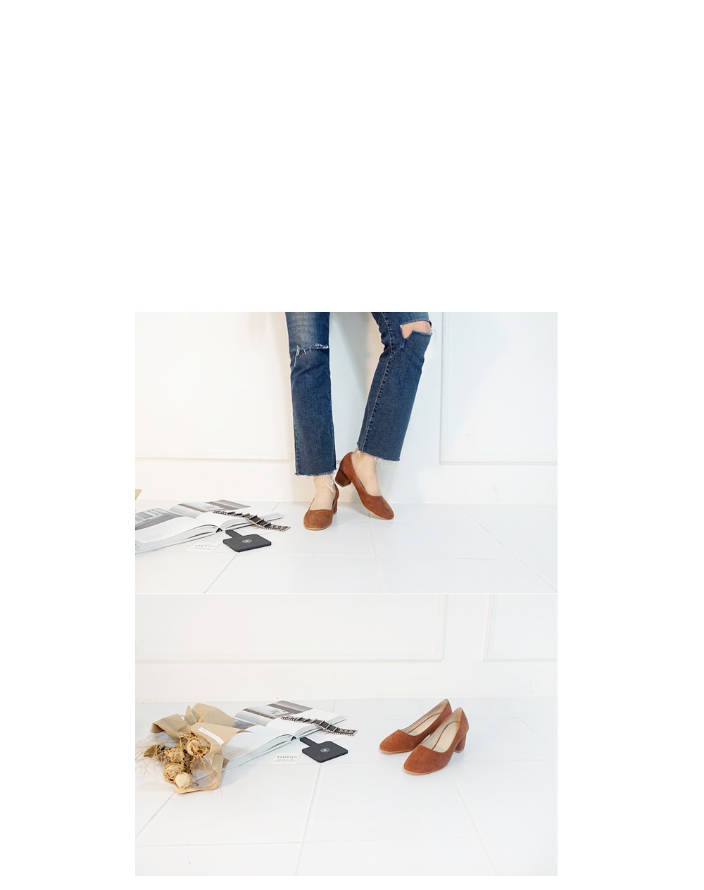 Sheepskin Midhill Pumps 6cm Shoes Simple