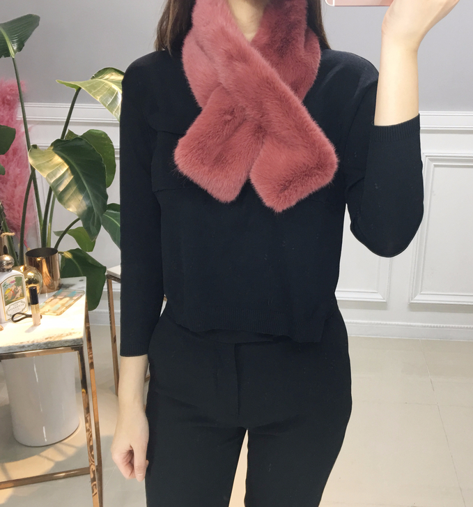 Free shipping 8 color mink scarf muffler artificia