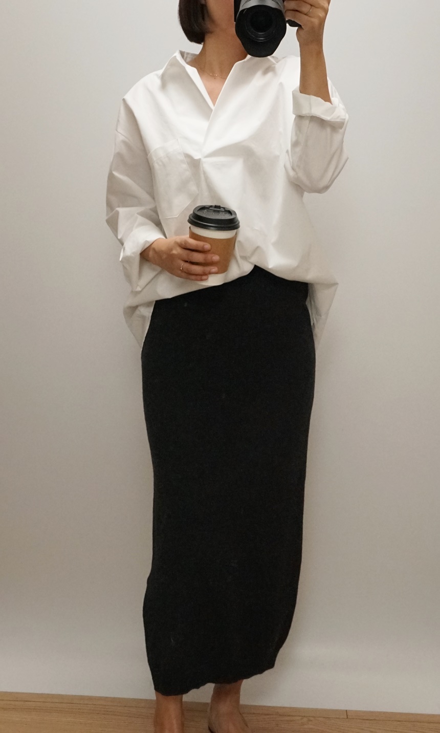 Knitted skirt Beige Brown Gray Black Briefing Band