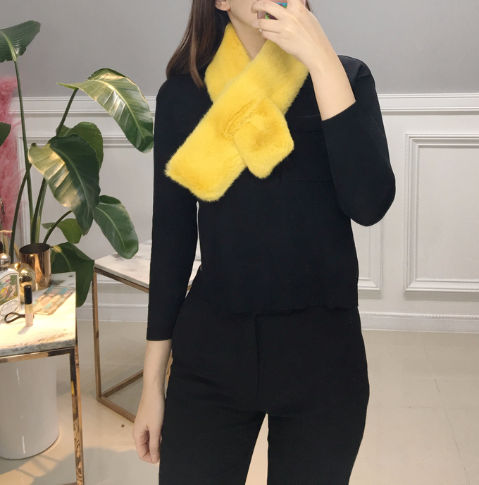 Free shipping 8 color mink scarf muffler artificia
