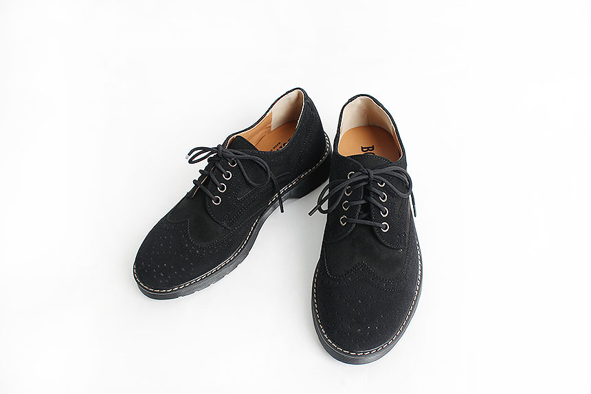 Man Suede Casual Wingtip Shoe Suit Male 30s