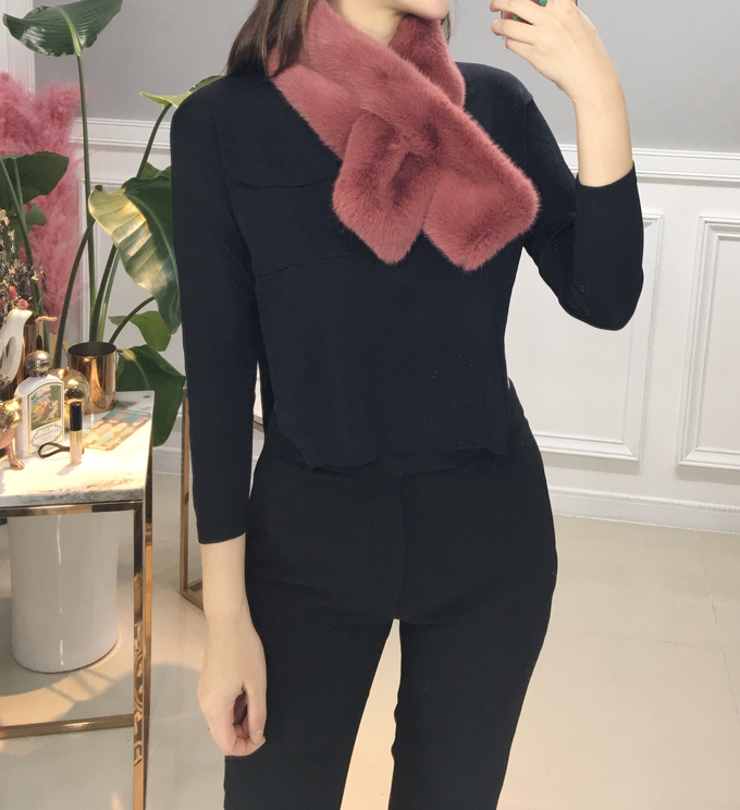 Free shipping 8 color mink scarf muffler artificia
