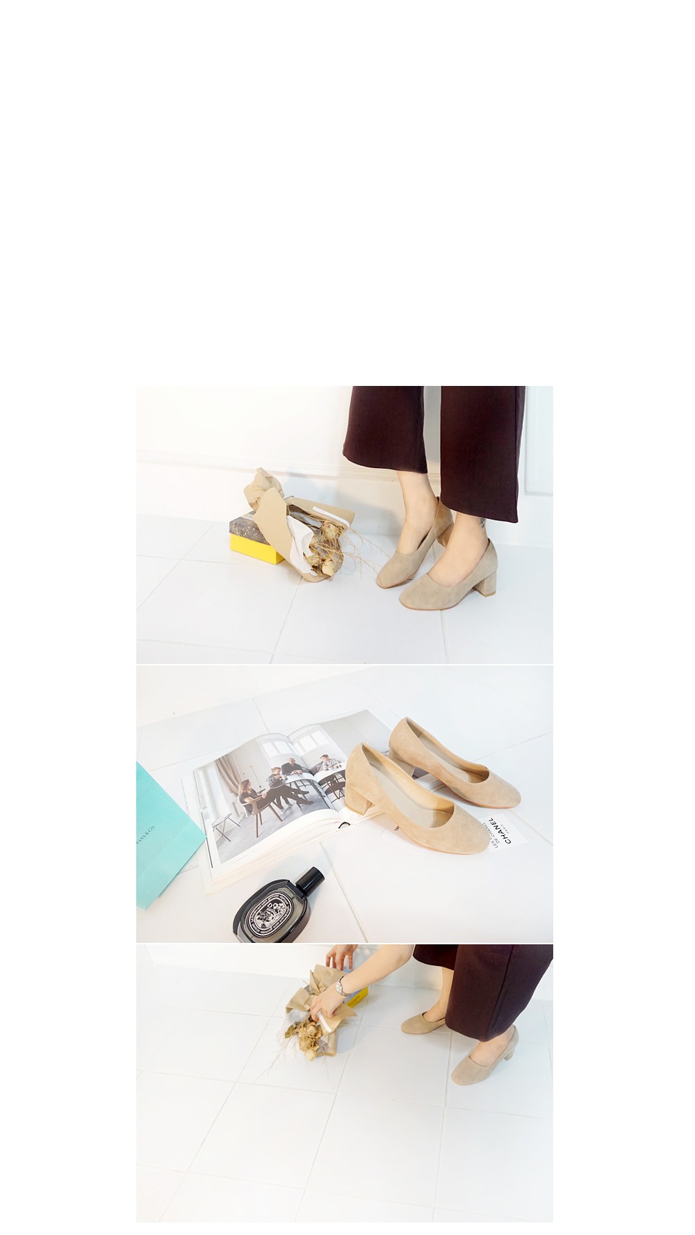 Sheepskin Midhill Pumps 6cm Shoes Simple