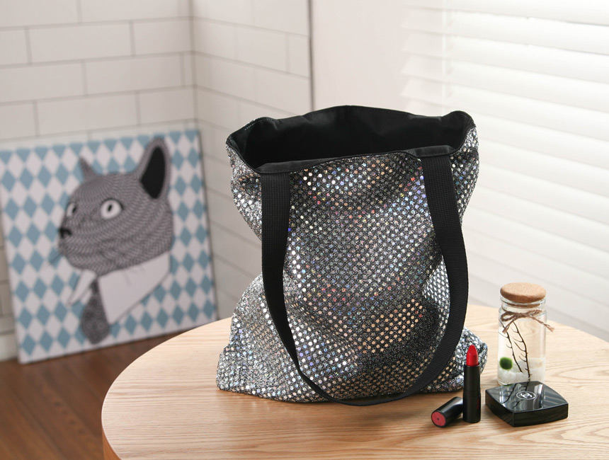 Blinking sequins Eco-back bag Unique striking shou