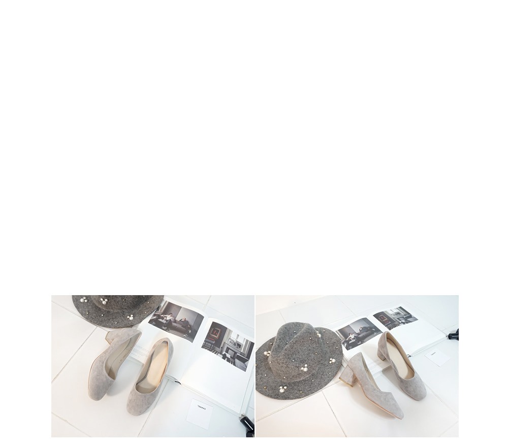 Sheepskin Midhill Pumps 6cm Shoes Simple