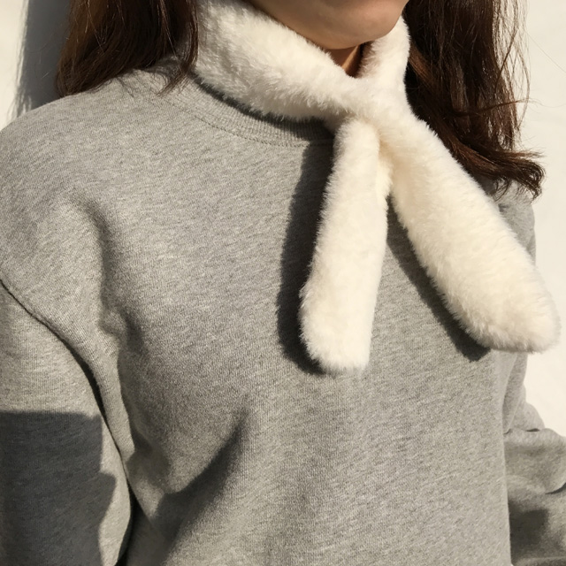 Fake Muffler Mink Rex Petite Shawl