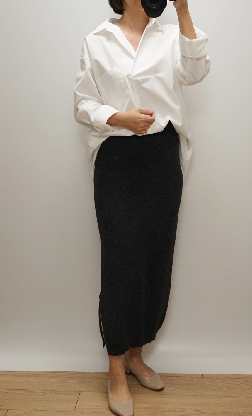 Knitted skirt Beige Brown Gray Black Briefing Band
