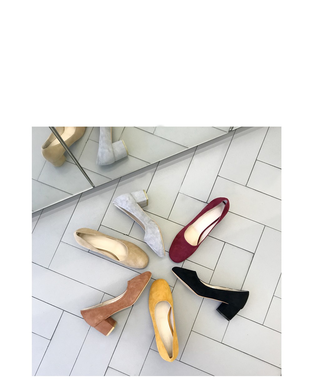 Sheepskin Midhill Pumps 6cm Shoes Simple