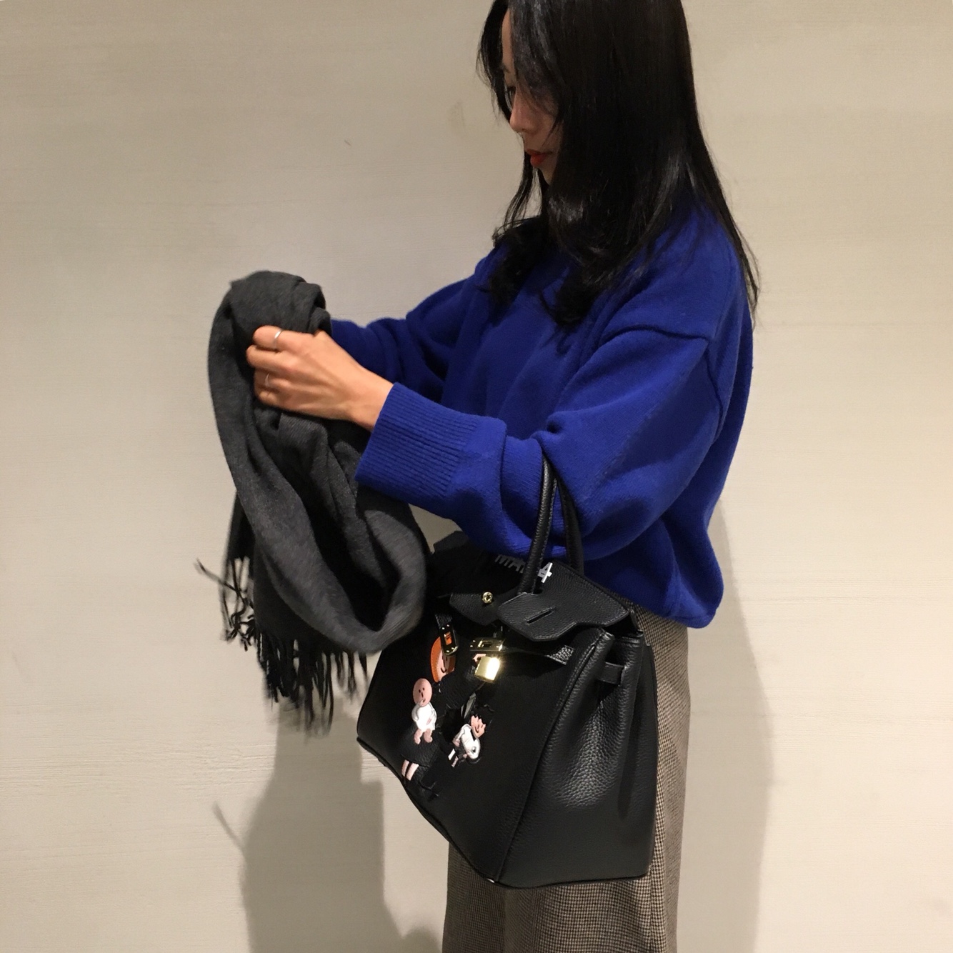 Unisex Akune Virgin wool muffler shoal combined _S