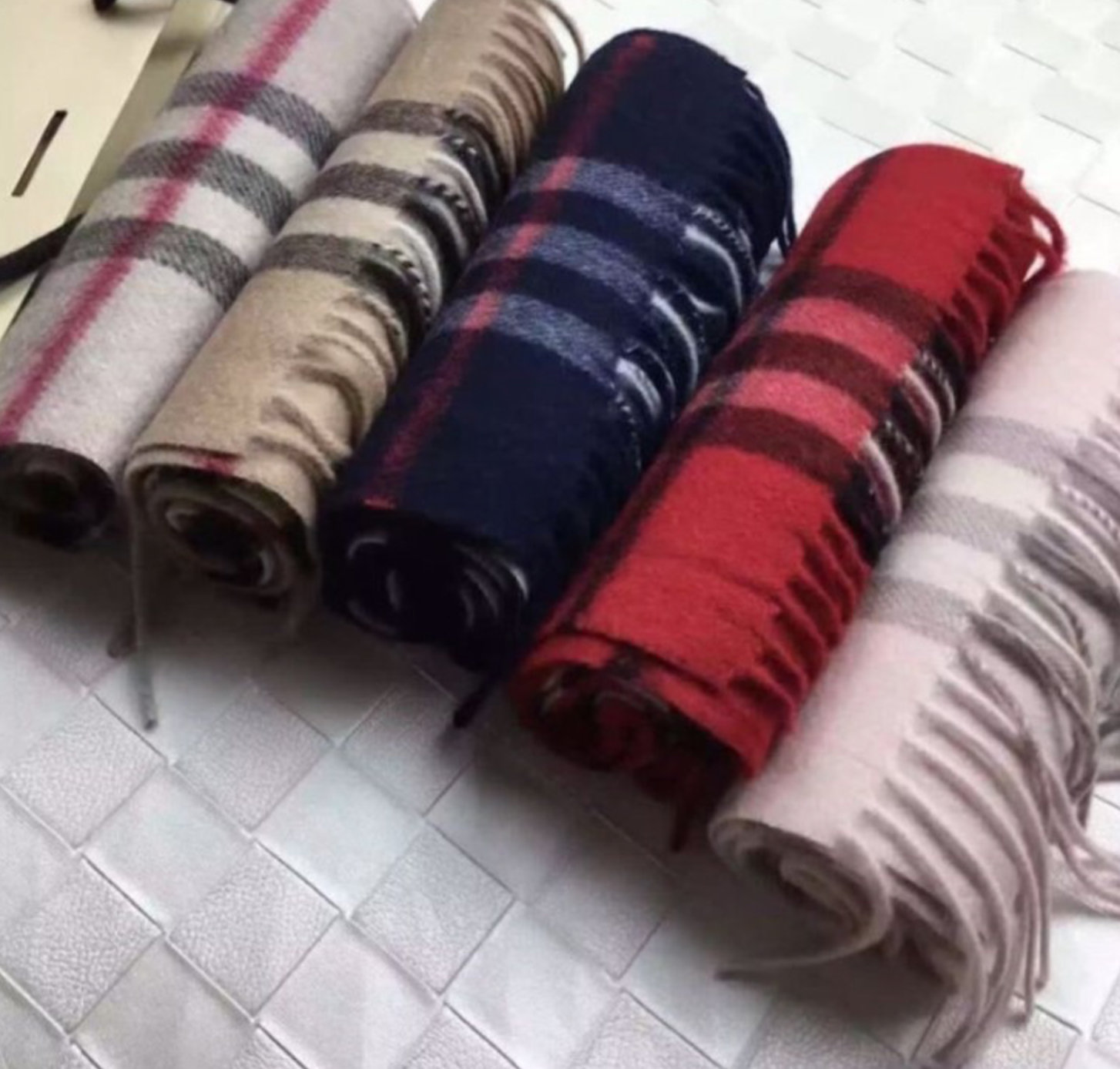 BB Check muffler 17FW winter accessories cashmere 