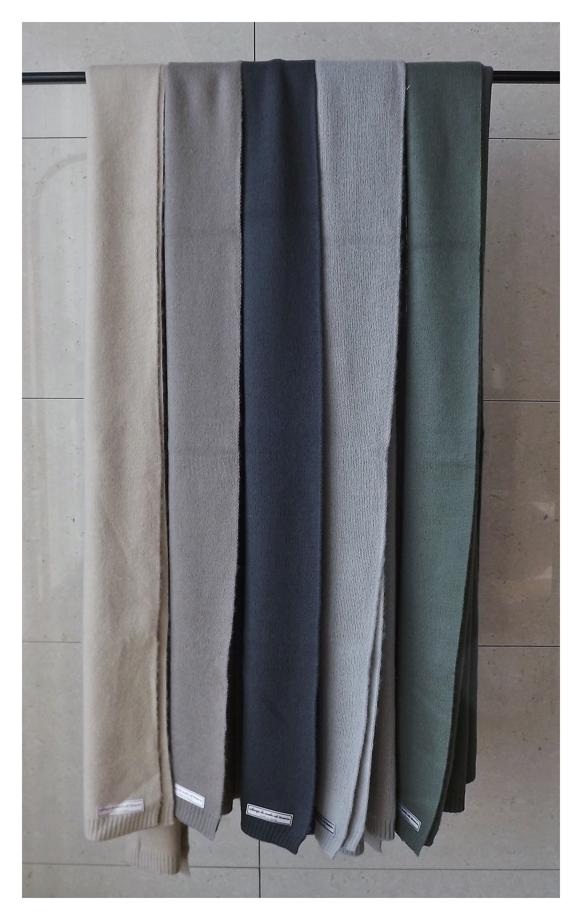 Basic Knit Muffler Winter Long Long-sleeved urban 