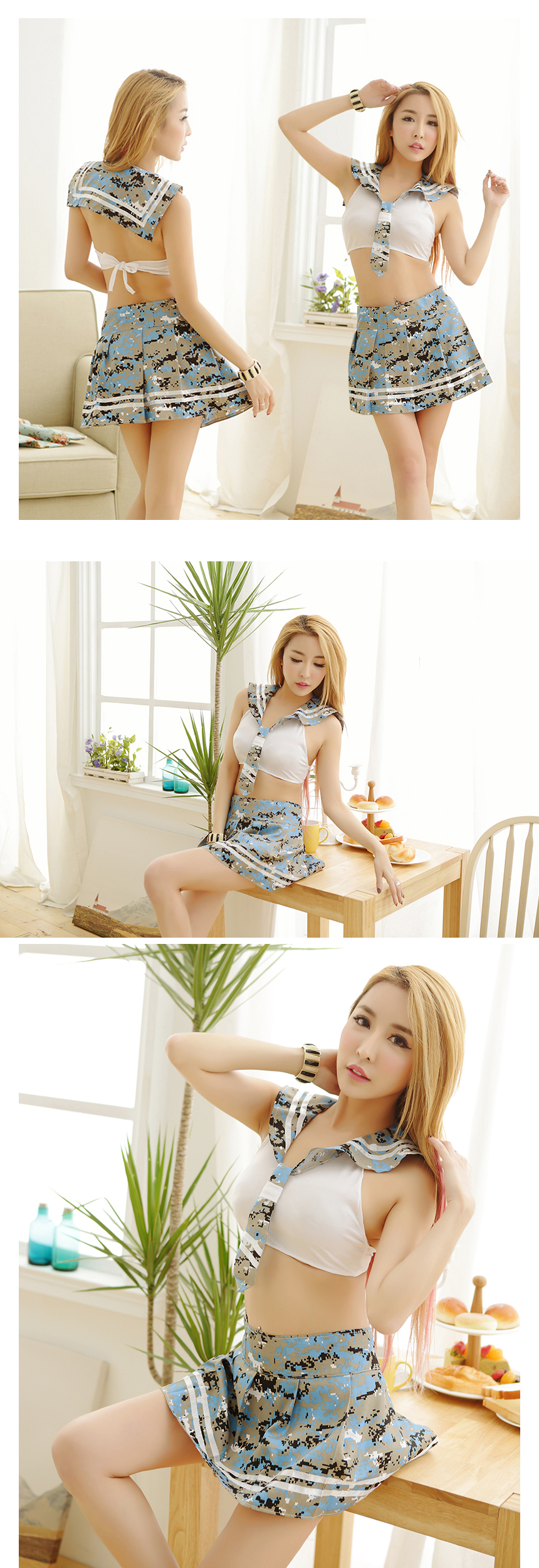 Sexy Military Costume Cosmetic Underwear Lingerie 